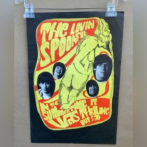 LOVIN SPOONFUL POSTER. ORIGINAL ISSUE, TWO SIDED.